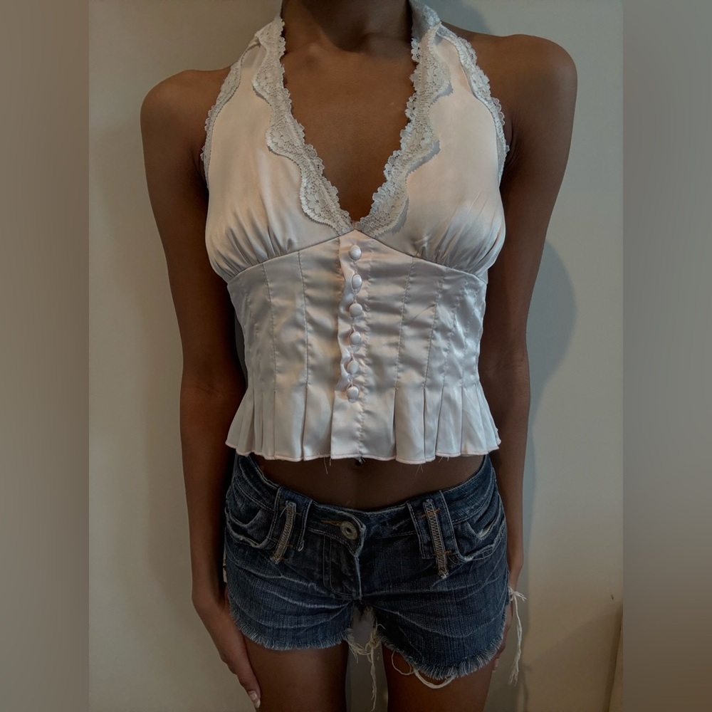 Pacsun Beverly & Beck Pink Lace Blouse